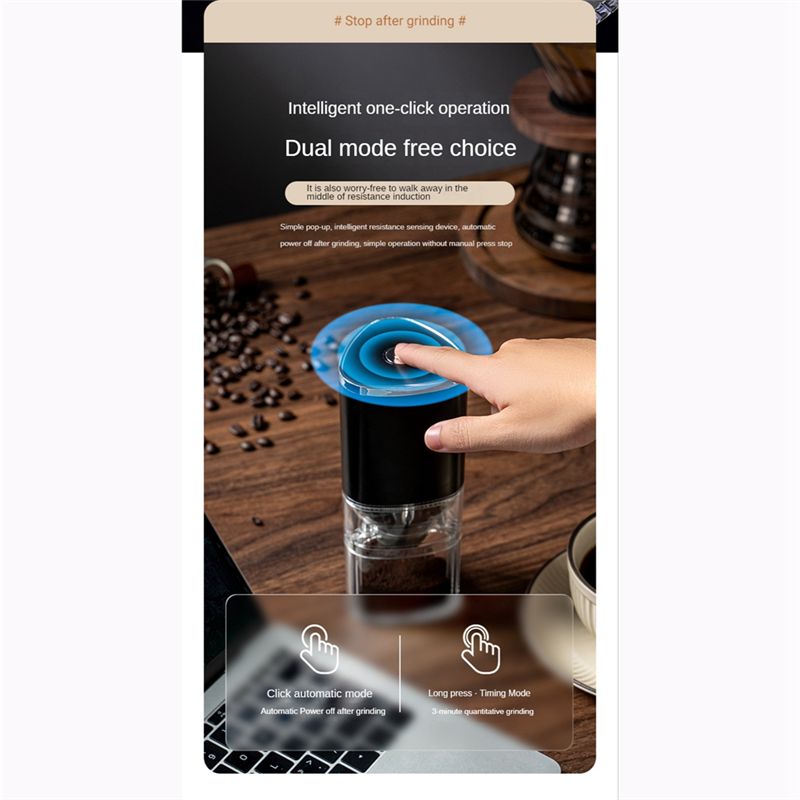 Coffee Bean Grinder Electric - 【เครื่องบด】 เครื่องบดกาแฟ USB 155ML แกนบดเซรามิกระดับมืออาชีพ เครื่องบดเมล็ดกาแฟ