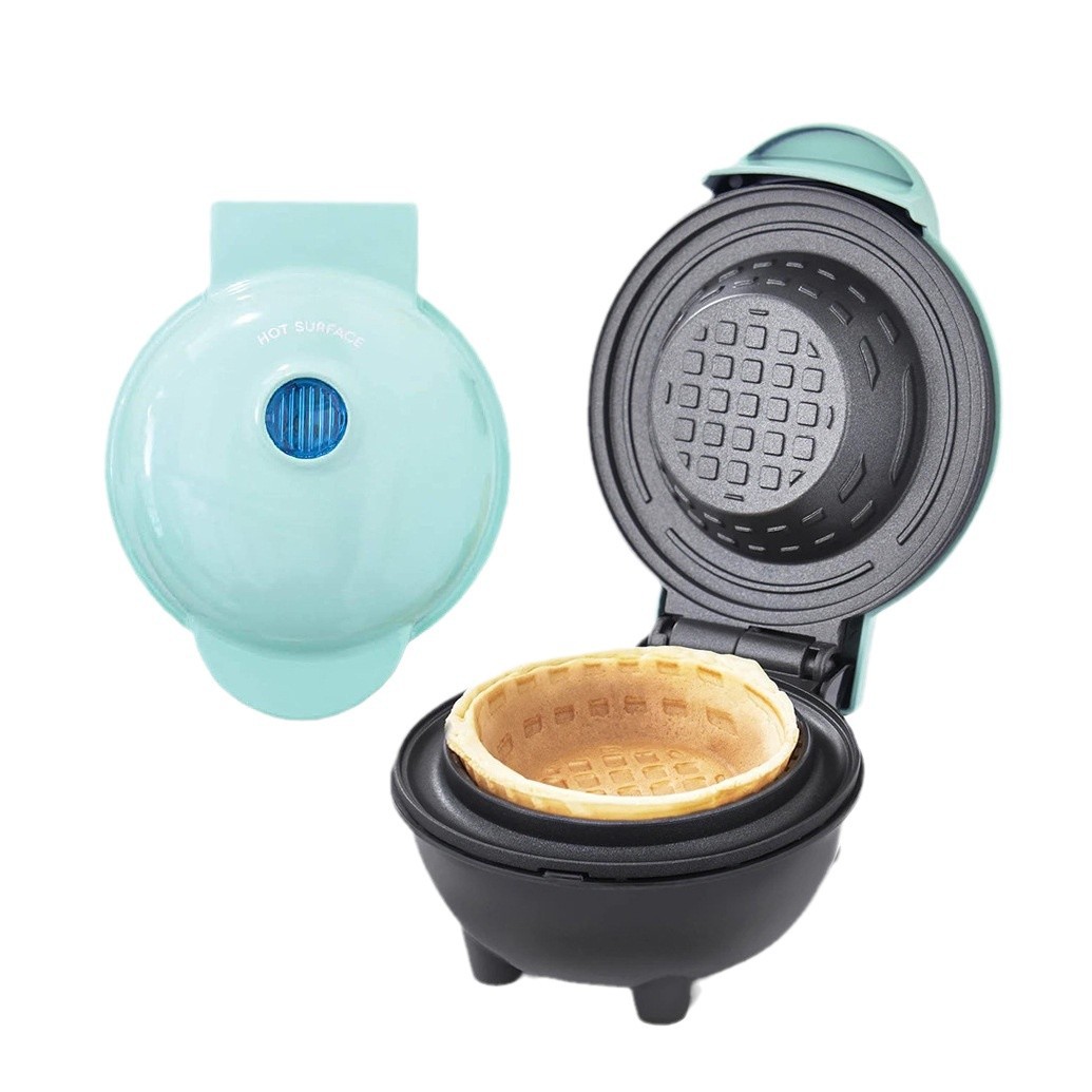 เครื่องทำวาฟเฟิลชามขนาดเล็ก ไฟ - Mini Waffle Maker Machine บทวิจารณ์และราคา