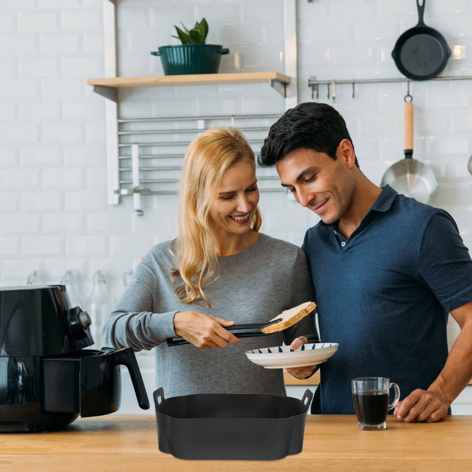 แผ่นรองหม้อซิลิโคนสำหรับหม้อทอ - Air Fryer Silicone Pot Liner บทวิจารณ์และราคา
