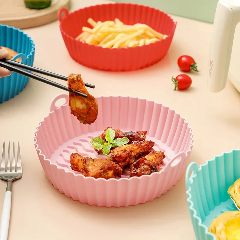 กระดาษรองอบสำหรับหม้อทอดไร้น้ำ - Air Fryer Silicone Pot Liner บทวิจารณ์และราคา