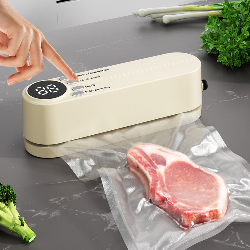 เครื่องซีลสูญญากาศแบบพกพาไร้สา - Food Vacuum Sealer Machine บทวิจารณ์และราคา