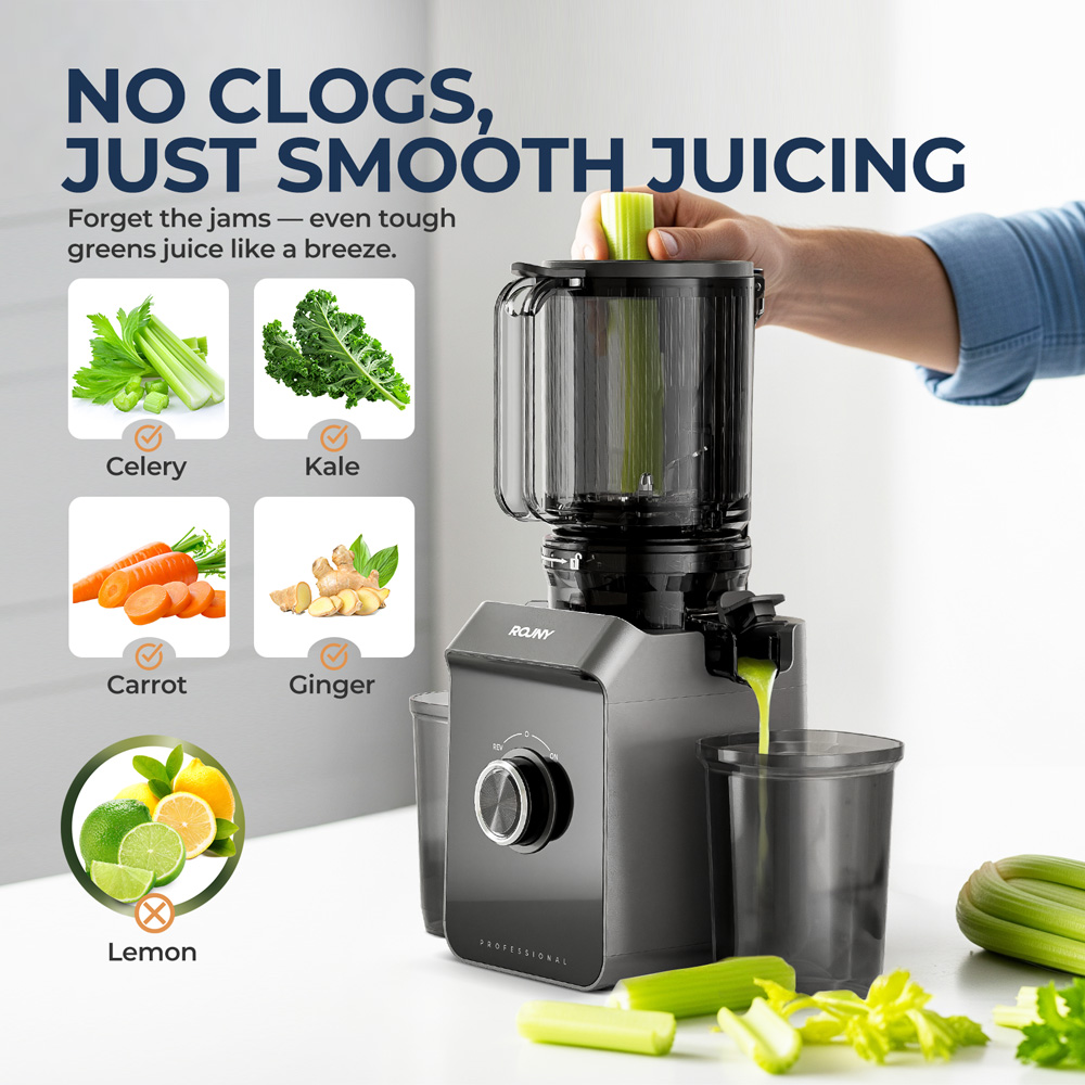 เครื่องสกัดน้ำผลไม้แบบเย็น ROU - Electric Slow Juicer Cold Press บทวิจารณ์และราคา